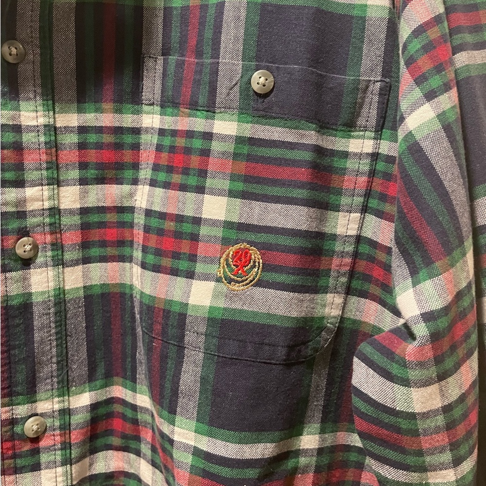 TwentyX by Wrangler Button Down Plaid Shirt. Men’s Large Long Sleeve